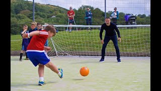 When Giggs visited the Urdd Centre in Llangrannog