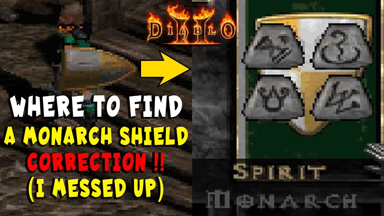 Where To Find A Monarch Shield (CORRECTION) For Spirit Runeword In ...