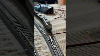 KATO N Gauge EF81 300 JR Cargo (Silver) 3067-3 Model Railway Electric Locomotive Leaving Railyard