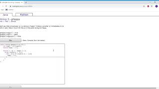 String- 3 (gHappy) Java Tutorial || codingbat.com