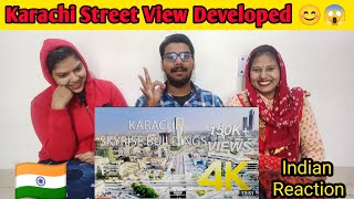 Indian Reaction on Karachi Skyline Montage Aerial - 4K Ultra HD - Karachi Street View | Nomadic RK