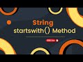 (RK)  Understanding the startswith() Method in Python - A Comprehensive Guide