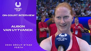 Alison Van Uytvanck On-Court Interview | United Cup 2023 Group A