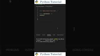Partition Python Strings | Python Tutorial