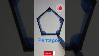How to draw pentagon #youtubeshorts #pentagon draw #drawing #shapes #educationalvideo