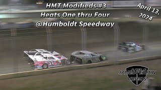 HMT Modifieds #3, Heats 1-4, Humboldt Speedway, 04/13/24