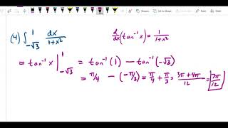 Fundamental Theorem of Calculus   Theorem Part II examples
