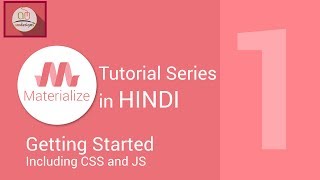 Materialize css tutorial in hindi - Getting started with Folder structure