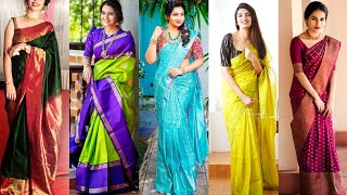 Latest Soft Silk Sarees | Soft Silk Sarees | Silk Saree Ideas | New Silk Sarees #saree #sarees