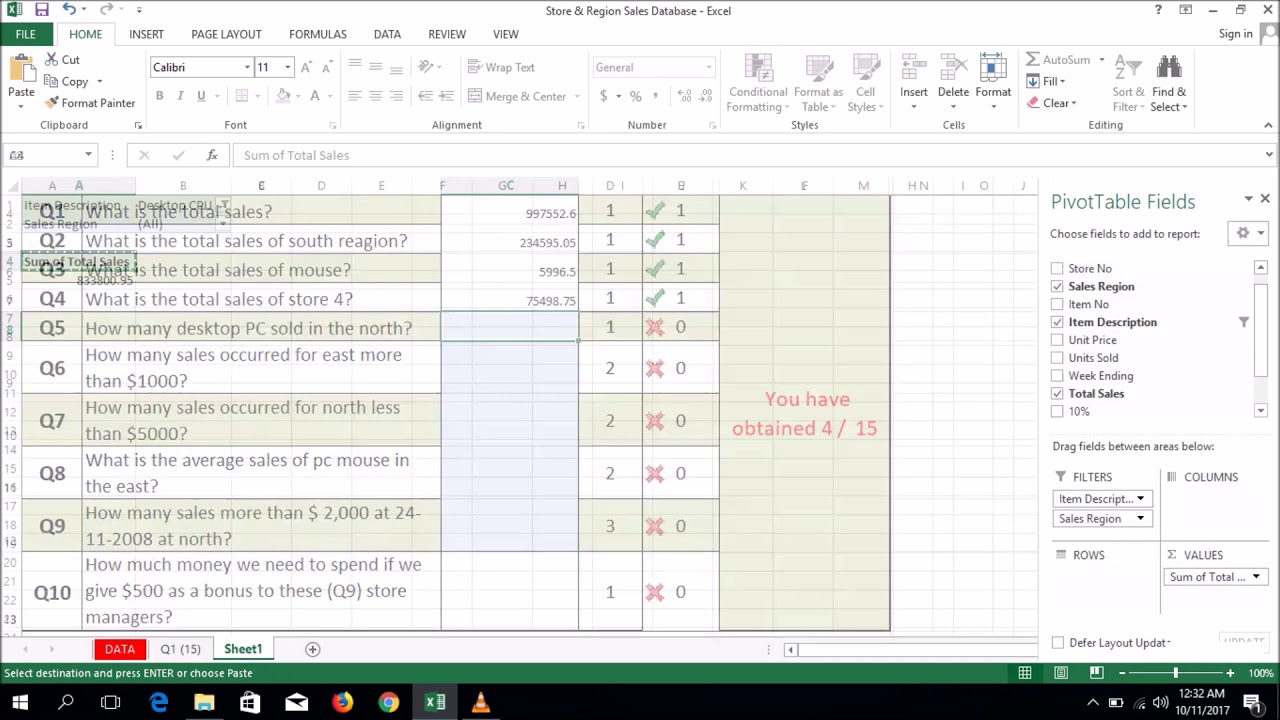Excel Spreadsheet Questions In Sample Test Case Template Report