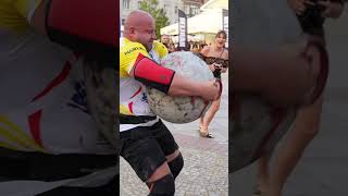 ROBERT CYRWUS 120-180KG KULE STRONGMAN EUROPEAN CUP 2024 #strenght   #atlasstones #weighlifting