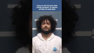 Visalia Police arrested a man who is accused of stabbing a woman after a hit-and-run #visalia