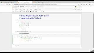 PP_7 : STRING ALIGNMENT FUNCTIONS IN PYTHON