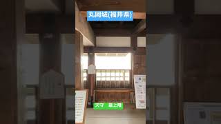 丸岡城(福井県) 天守最上階のようす　#shorts #お城 #天守