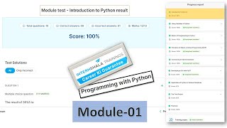 Programming with Python Module 1 Introduction to Python Solutions || Internshala || by Vikas sir