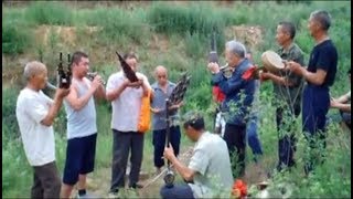 Rain ceremony 求雨 with shengguan music 笙管乐 from Hebei 河北省, northern China