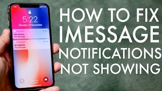 FIX iMessage Notifications! (Text Alerts Not Showing)