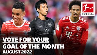 BEST GOALS in August • Musiala, Sané or …? – Goal of the Month!
