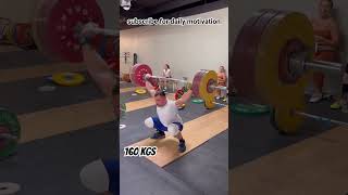 160 kgs Snatch 🏋️by pan American champion 96 category world championship weightlifter #weightlifting