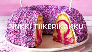 Pinkki tiikerikakku