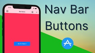 Swift: Navigation Bar Buttons (2023, Xcode 12, Swift 5) - iOS Development for Beginners