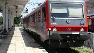 【DB Class 628 CFR Timișoara Nord】ドイツ鉄道のおさがりがルーマニアで活躍中　警笛をぶちかましてティミショアラ北駅を発車