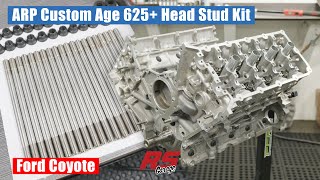 Ford Coyote ARP Custom Age 625+ Head Stud Kit Install 256-4304 | Must have over 2000 HP | RS Garage