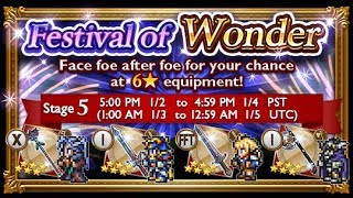 [FFRK] Festival of Wonder Banner 5 100 gem Relic Draw