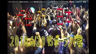 ヤバイ!!サッカーW杯日本対ポーランド戦直後の渋谷スクランブル交差点付近その2ツタヤ前【機動隊、DJポリス、警備、センター街】