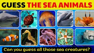 Guess The Sea Animals in 5 seconds  | Ocean Animal Quiz | Fun Quiz Tus