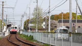 600形沖松島駅到着→発車