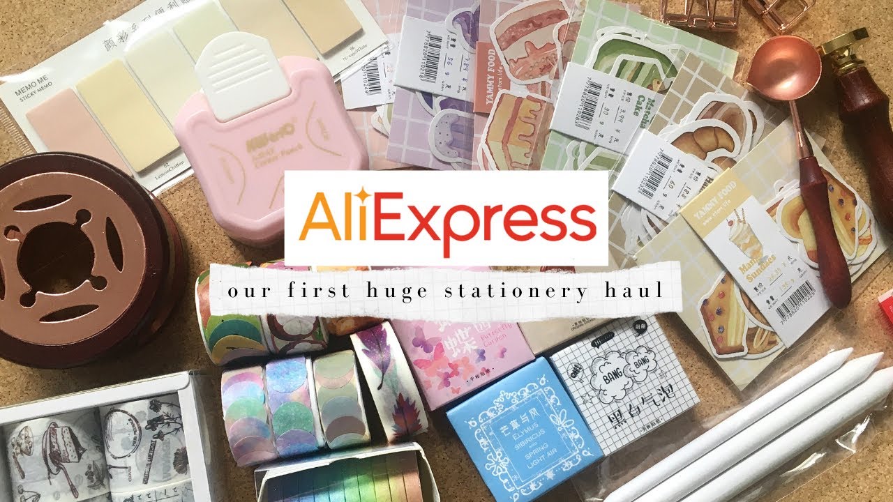 Huge Aliexpress Stationery Scrapbooking Haul Stickers Washi Tapes