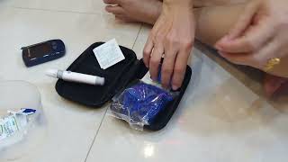 Test Kits for Blood Glucose Monitor(ធ្វើតេស្តកំរិតជាតិស្ករក្នុងឈាមដោយខ្លួនឯងដើម្បីតាមដានសុខភាព)