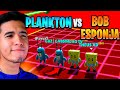 😱 DUELO DO SÉCULO! BOB ESPONJA VS PLANKTON 🔥 2V2 VALENDO 10 MIL GEMAS NO BLOCK DASH LENDARIO