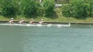 2014アジアカップⅠ　女子舵手なしクオドルプル予選1　[ゴール地点]  Asian Rowing Cup I W4x Heat1