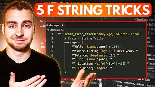 5 Useful f String Tricks - For Python