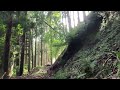 cycling kyoto【4k】市道大原17号 前半 真夏の京都④（前ヶ畑峠→京都北山修道院→皆子山 登山口→道の崩壊で引返す）riding on a mountain road in summer