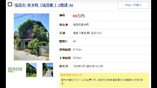 鳥取県　境港市　東本　中古住宅　９８万円 4K 物件 不動産