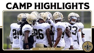 Saints Training Camp Highlights (8/28/2020) | New Orleans Saints
