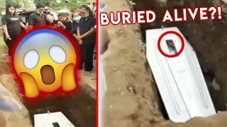 MOMENT CORPSE 'WAVES' FROM COFFIN SPARKS 'BURIED ALIVE' FEARS IN INDONESIA!!!
