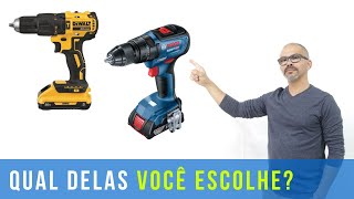 Qual você prefere: Dewalt ou Bosch DCD 7781 x GSB 18V 50 - Lado a lado