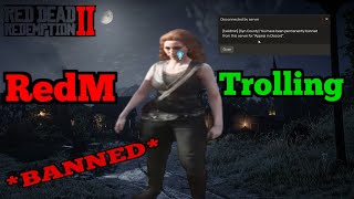 Trolling Angry Lady On Red Dead RP (BANNED)