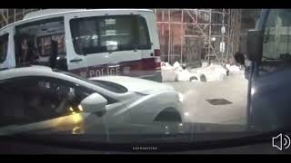 車CAM直擊 - 私家車九龍城遇截 撞開警車逃走