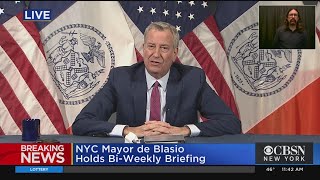 Mayor De Blasio Discusses Omicron Variant, Safe Injection Sites And More In NYC