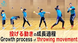 Growth process of throwing movement｜投げる動きの成長過程