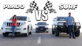 PRADO VS SURF VS Harrier | Drag Race | PakWheels