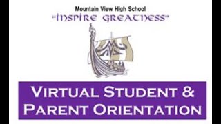 Virtual Student and Parent Orientation