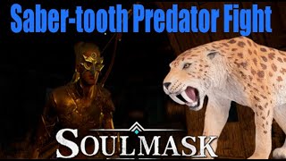 Soulmask - BOSS FIGHT Saber-toothed Predator (First Attempt Tier 1)