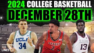 College Basketball: December 28th Picks and Predictions | CBB Picks Today | Beat the Closing Number