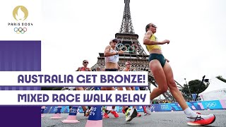 Bronze for Australia! 🇦🇺 | Mixed Race Walk Relay | #Paris2024 Highlights